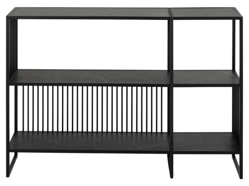 Regał Strington niski czarny - ACTONA